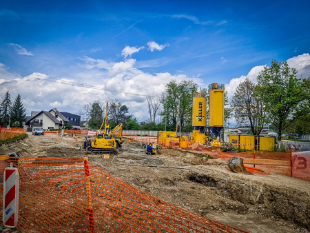 Gradnja zadrževalnika deževnih vod v Mačkovcihavtor; foto Karin Božič Zupančič